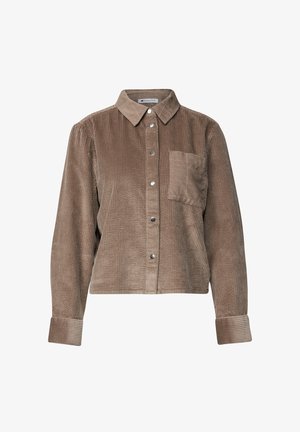 Street One, LANGARM HEMDBLUSE MIT CORDMIX - Chemisier - sanded amber