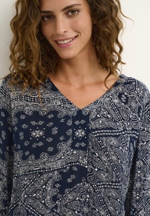 KAGEISA - Bluse - midnight marine chalk paisley
