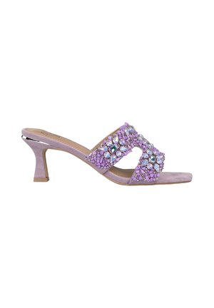 Alma Blue Mules à talons - morado