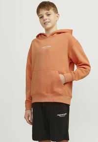 Jack & Jones Junior JORVESTERBRO - Džemperis ar kapuci - canyon sunset