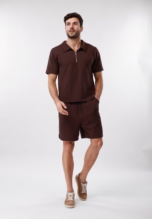 Pier One SET - Παντελόνι φόρμας - dark chocolate