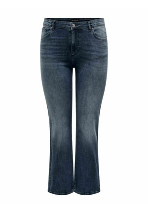 ONLY Carmakoma, FLARED FIT JEANS CARWILLY FLARED FIT JEANS - Jean flare - blue black denim