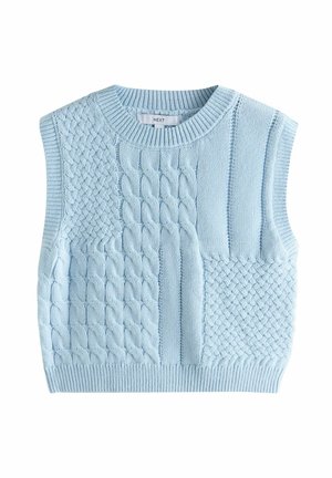 REGULAR FIT - CABLE TANK - Pulover - light blue