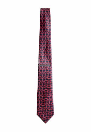 PATTERN  - Tie - red navy