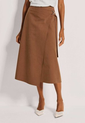 MIDI - Wikkelrok - nougat   brown