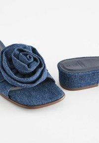 Next Muiltjes met hak - denim dark blue