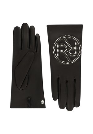Gloves - black silver