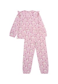 Minymo LONG SLEEVES SET ALL OVER PRINT - Nachtwäsche Set - bleached mauve