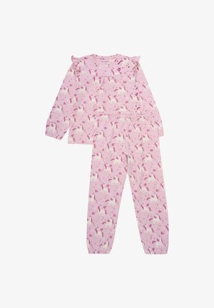 Minymo LONG SLEEVES SET ALL OVER PRINT - Nattøj sæt - bleached mauve
