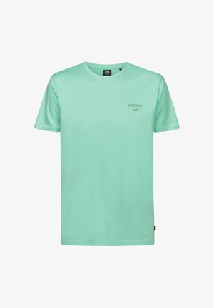 Petrol Industries, MEN T-SHIRT SS CLASSIC PRINT - T-shirt print - green aqua