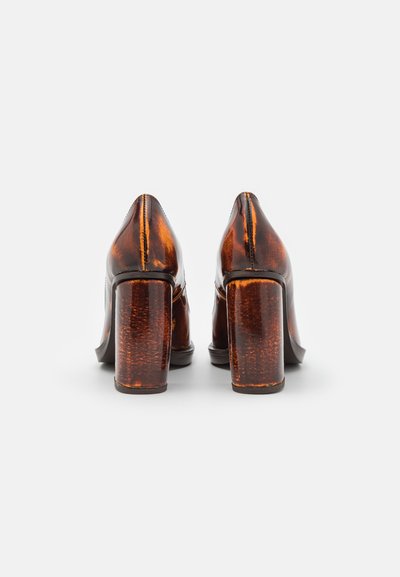 ECKHAUS LATTA BOWED COMBO ABRASIVATO - Obuv na vysokom opätku - brown