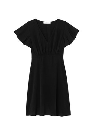 Promod, ROBE COURTE À POIS - Robe de jour - noir