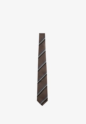 Next, SIGNATURE STRIPE TIE - Tie - brown
