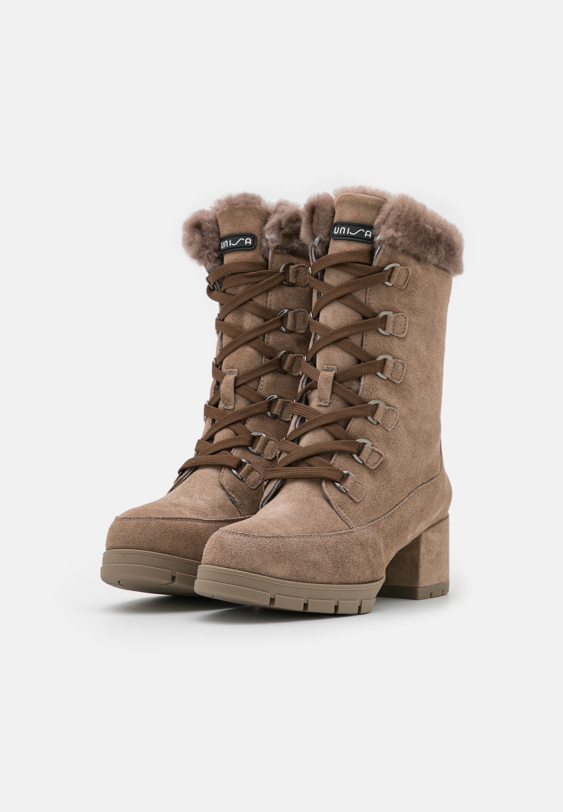 Unisa JIPI - Botines con cordones - taupe/marrón topo - Zalando.es