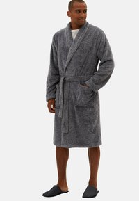 Marks & Spencer - SUPERSOFT FLEECE DRESSING GOWN - Bademantel - grey marl Thumbnail-Bild 1