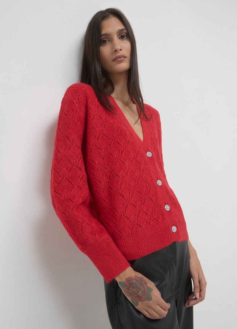 Calliope Strickjacke - rosso