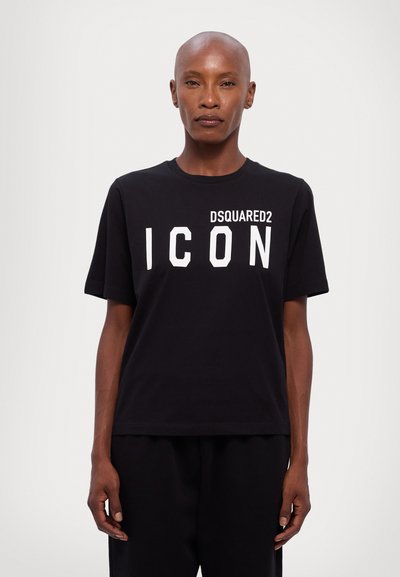 DSQUARED2 ICON ICON FOREVER TEE - Тениска с щампа - black