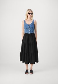 ONLY ONLNOELLE MIDI STRING SKIRT - Suknja A kroja - black