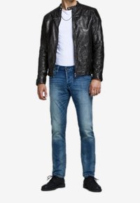 Jack & Jones Giacca di pelle - black