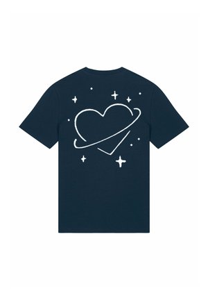 SATURN BACK HEAVYWEIGHT - Print T-shirt - dark blue