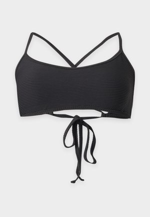 Billabong, TANLINES LACE UP TRILET - Haut de bikini - black pebble