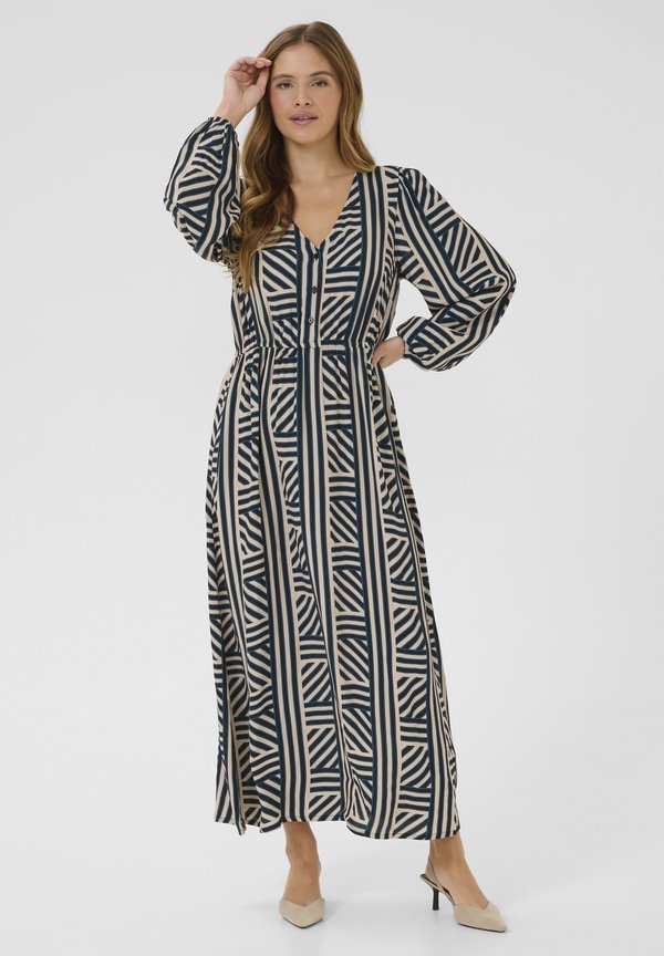KAESTELLE - Maxikleid - sand dollar graphic stripe