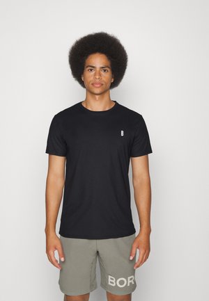 ACE STRIPE - Sport T-shirt - black beauty