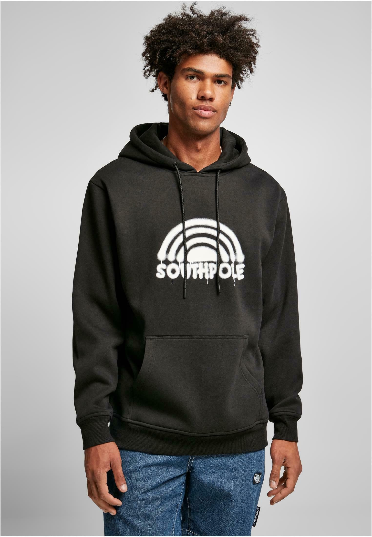 Southpole SPRAY - Sweat à capuche - black/noir - ZALANDO.FR