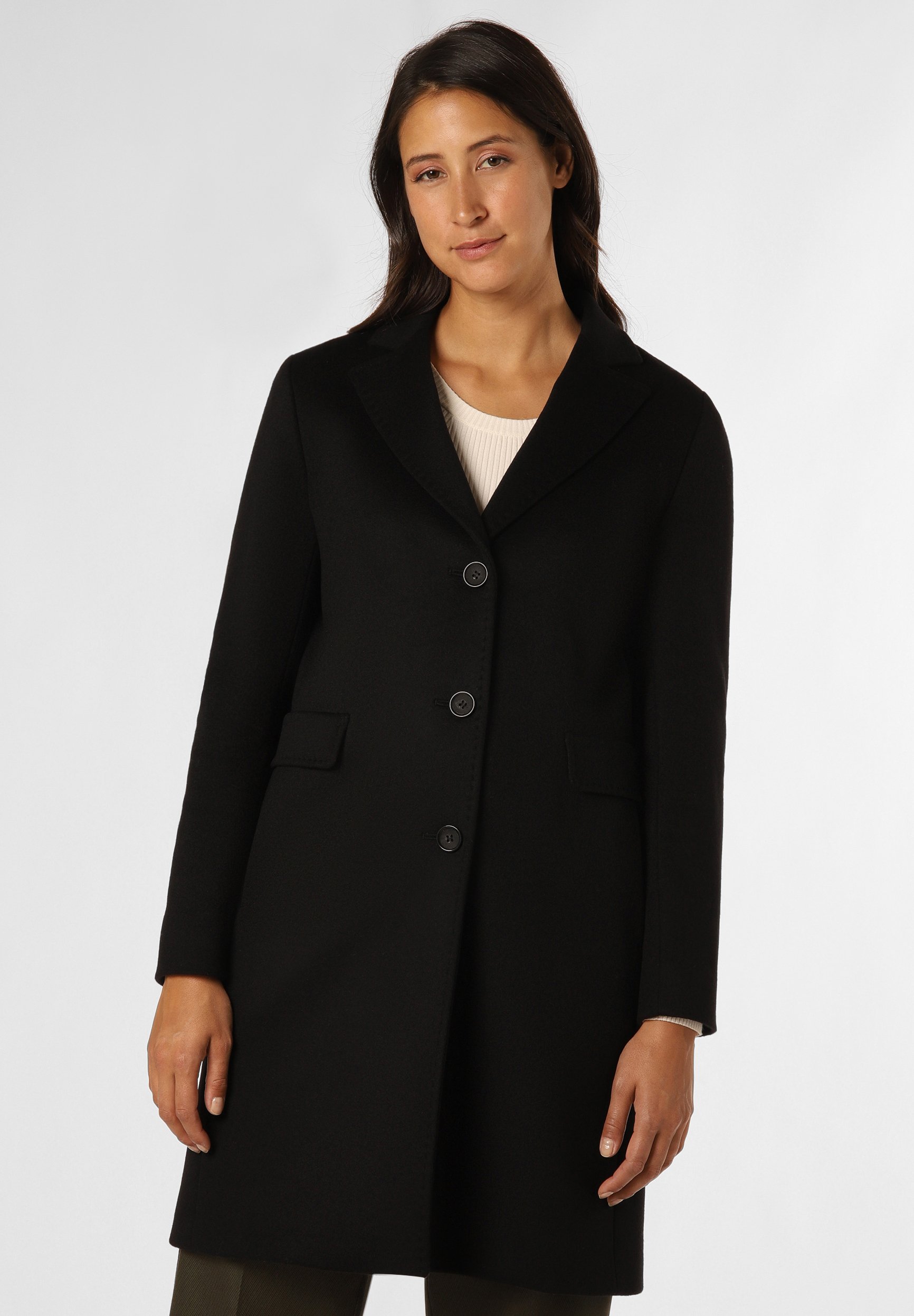 Coat Cinzia Rocca Mantel Schwarz Cinzia Rocca Wollmantel Schwarz