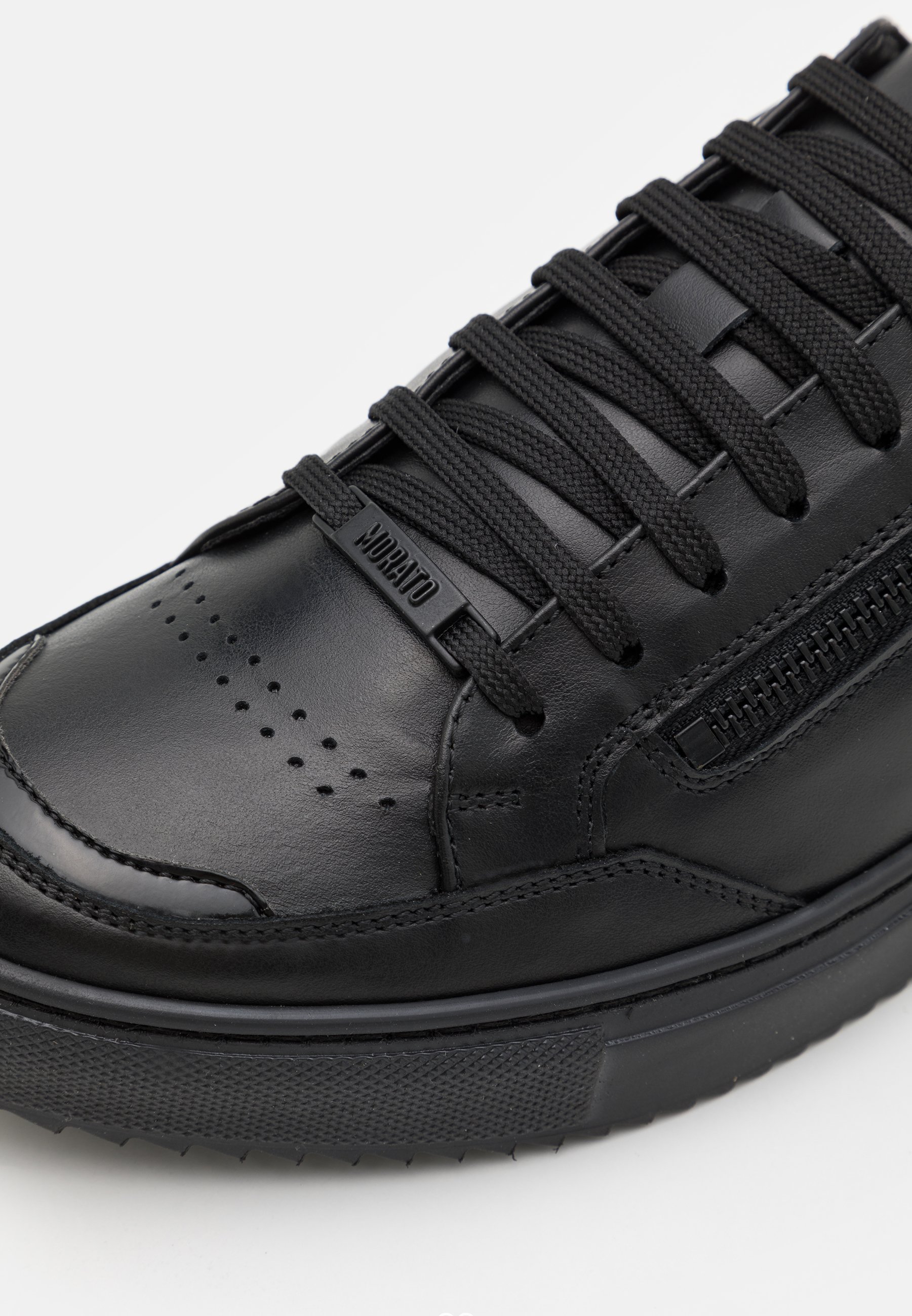 Antony Morato ROW LACE UP WITH METAL ZIP OPENING - Sneakers laag - black/Zwart  - Zalando.nl