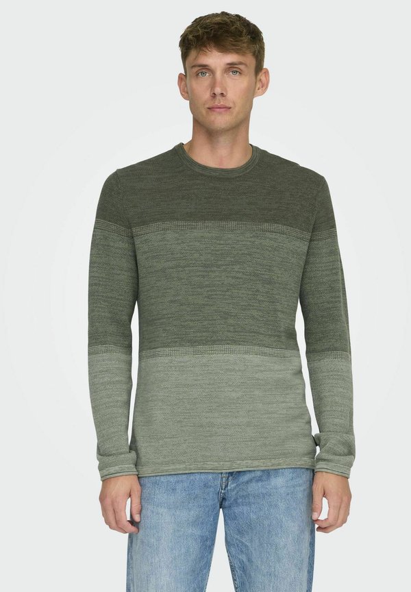ONSFELIX REG CREW NOOS - Strickpullover - castor gray