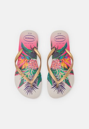 SLIM FIT TROPICAL - Infradito da bagno - white