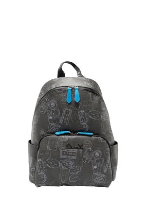 Zaino - black passport/blue