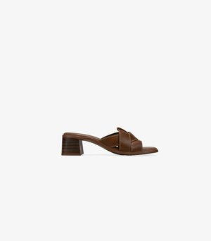 Bosanova, SANDALIAS DESTALONADAS CUERO CON TACÓN - Sandalias - cuero