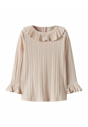 Topper langermet - novelle peach