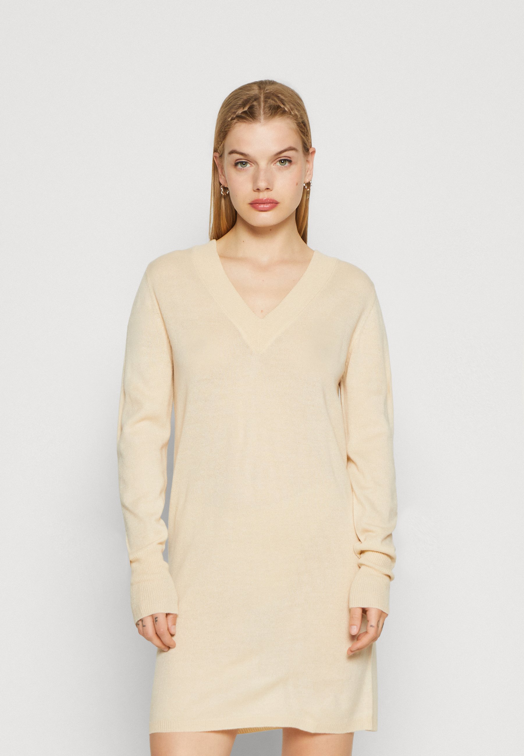 boho chic maxi dress Beige Collared Mini Dress - All Dresses