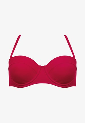 Biustonosz z drutem w jasnoróżowym kolorze, z formowanymi miseczkami, regulowanymi ramiączkami oraz gładką fakturą materiału. Bez dodatkowych wzorów czy akcentów.