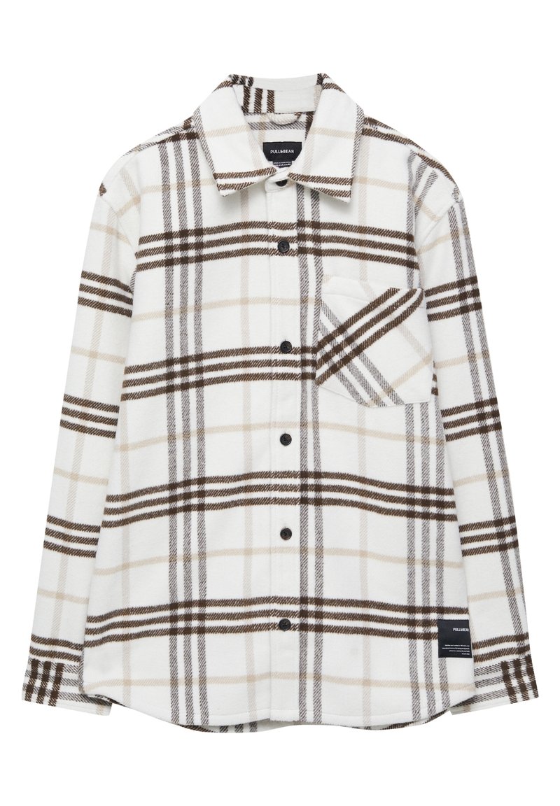 PULL&BEAR Camisa white/blanco (Segunda mano) - Main Image