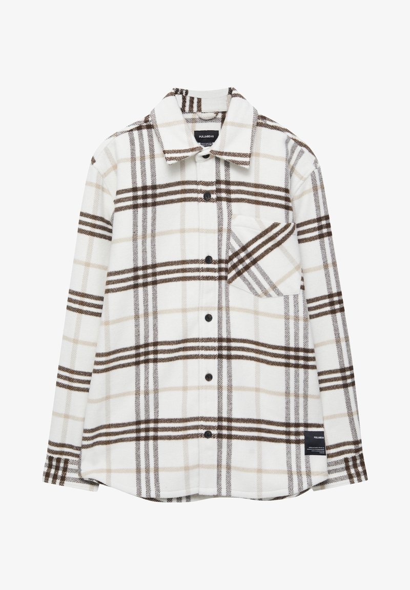 PULL&BEAR Camisa white/blanco (Segunda mano) - Main Image
