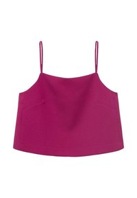 BUTTONED CROP - Top - pink