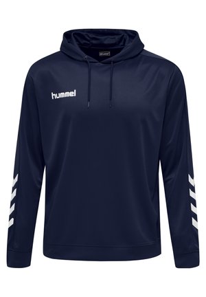 Hummel HMLPROMO POLY HOODIE - Luvtröja - marine