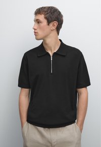 Massimo Dutti - Polo - black Immagine in miniatura 1