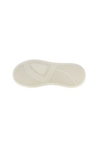 Skosula i off-white gummi, med en texturerad yta och mönster för grepp. Rundad form med subtila designaccent.