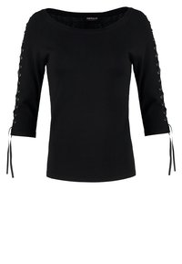 Morgan Stickad tröja - black