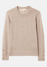 BUTTON SLEEVE - Jumper - taupe