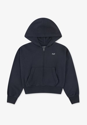 Abercrombie & Fitch ESSENTIAL FULL ZIP HOODIE - Zip-up sweatshirt - anthracite