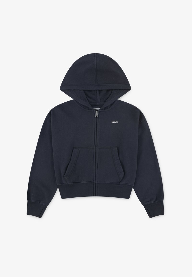 Abercrombie & Fitch ESSENTIAL FULL ZIP HOODIE - Zip-up sweatshirt - anthracite