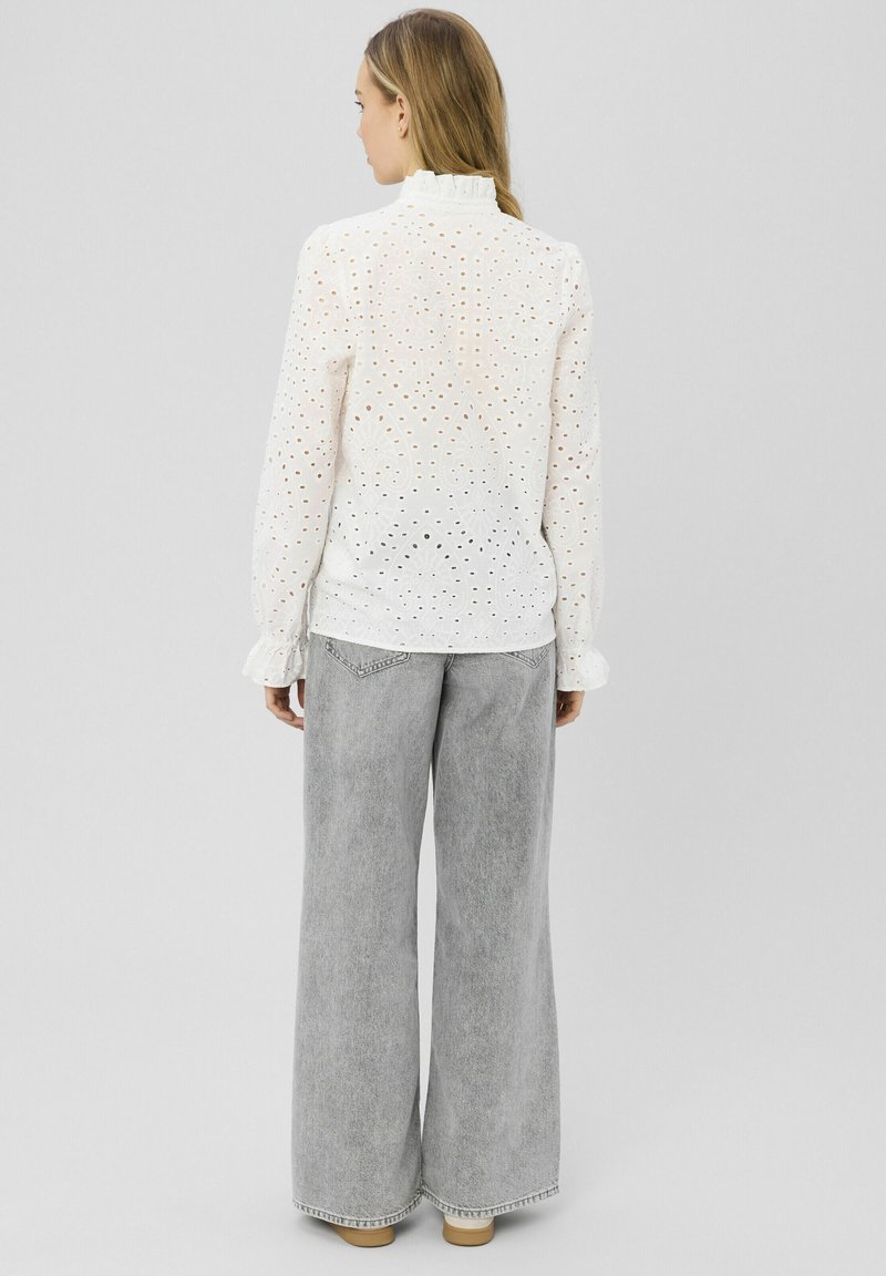 Blouse Kookai Marine - Broderies Anglaises Ajourées, 100% Coton, Occasion Très Bon état