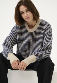 Kaffe ELLERY - Džemper - feather gray  blue structure