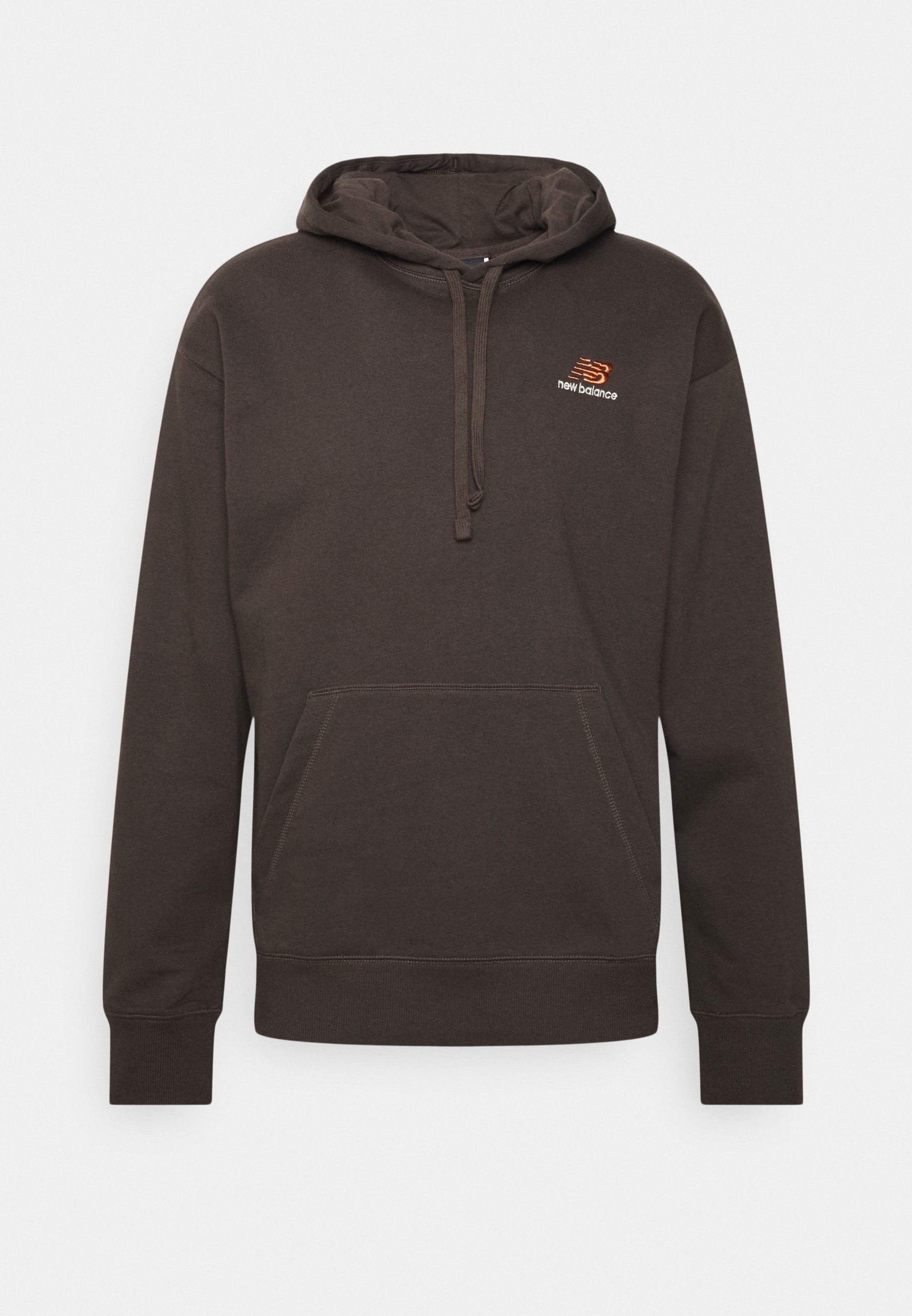 New Balance Nb Essentials Sweat A Capuche Rich Earth Marron Zalando Fr